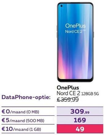 Proximus Oneplus nord ce 2 128gb 5g aanbieding