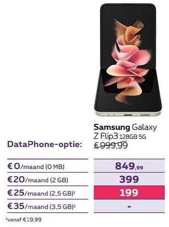 Proximus Samsung galaxy z flip3 128gb 5g aanbieding