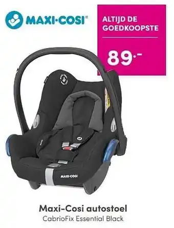 Baby & Tiener Maxi-cosi autostoel cabriofix essential black aanbieding
