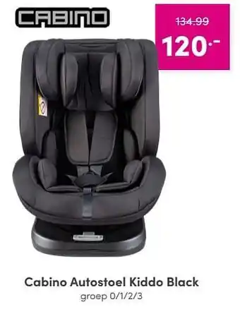 Baby & Tiener Cabino autostoel kiddo black aanbieding