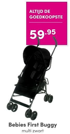 Baby & Tiener Bebies first buggy multi zwart aanbieding