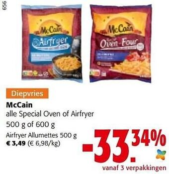 Colruyt Mccain airfryer allumettes aanbieding