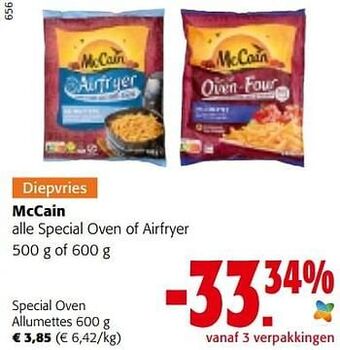 Colruyt Mccain special oven allumettes aanbieding
