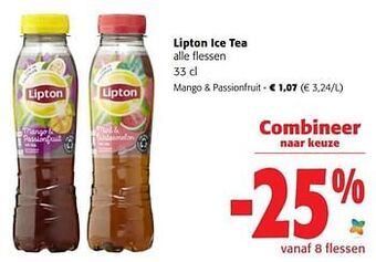 Colruyt Lipton ice tea mango + passionfruit aanbieding