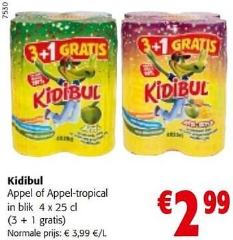 Colruyt Kidibul appel of appel-tropical aanbieding
