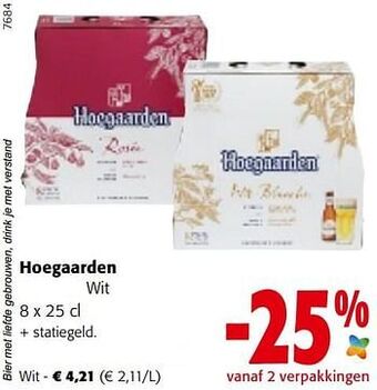 Colruyt Hoegaarden wit aanbieding