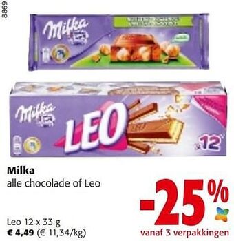 Colruyt Milka leo aanbieding