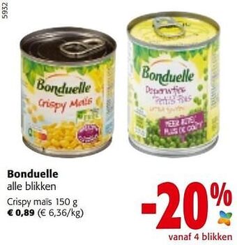 Colruyt Bonduelle crispy maïs aanbieding