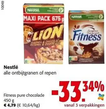 Colruyt Nestlé fitness pure chocolade aanbieding