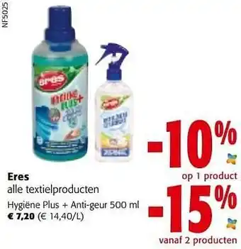 Colruyt Eres hygiëne plus + anti-geur aanbieding