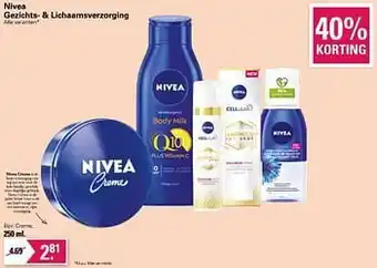 De Online Drogist Nivea creme aanbieding