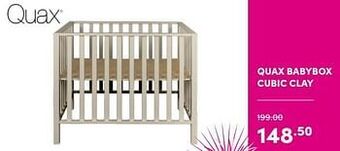 Baby & Tiener Quax babybox cubic clay aanbieding