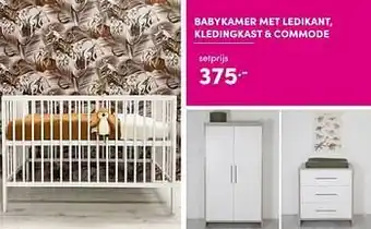 Baby & Tiener Babykamer met ledikant aanbieding