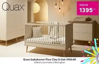 Baby & Tiener Quax babykamer flow clay + oak aanbieding
