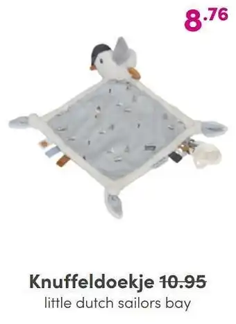 Baby & Tiener Knuffeldoekje little dutch sailors bay aanbieding