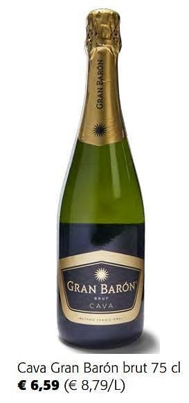 Colruyt Cava gran barón brut aanbieding