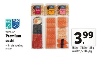Lidl Vitasia Premium sushi aanbieding