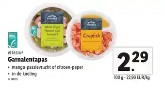 Lidl Vitasia Garnalentapas aanbieding