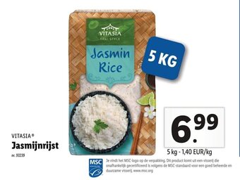 Lidl Vitasia Jasmijnrijst aanbieding