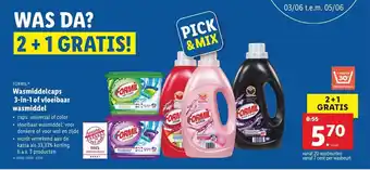 Lidl Wasmiddelcaps 3-in-1 of vloeibaar wasmiddel aanbieding