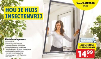 Lidl Aluminium Vliegenraam aanbieding