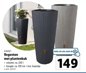 4 Rain Regenton met plantenbak