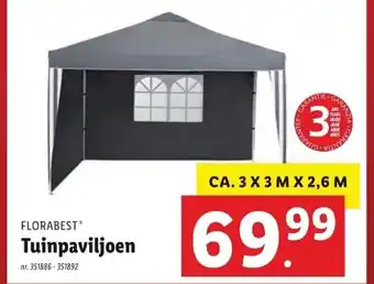 Lidl Florabest Tuinpaviljoen aanbieding