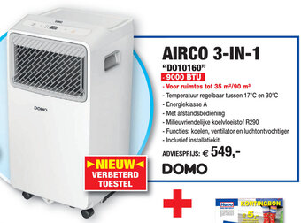 Hubo Airco 3-in-1 D010160 aanbieding