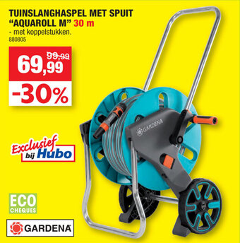 Hubo Tuinslanghaspel Met Spuit Aquaroll M 30 m aanbieding