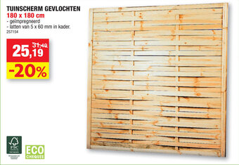 Hubo Tuinscherm Gevlochten aanbieding
