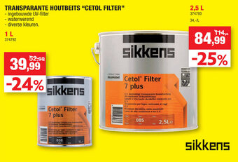 Hubo Transparante Houtbeits Cetol Filter aanbieding