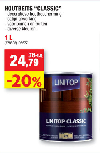 Hubo Houtbeits Classic aanbieding