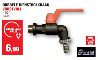 Hubo Dubbele Dienstbolkraan aanbieding