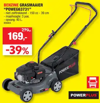 Hubo Benzine Grasmaaier POWEG63731 aanbieding