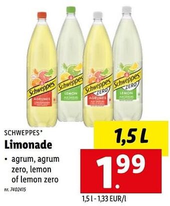 Lidl Limonade aanbieding