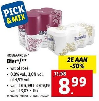 Lidl Bier aanbieding