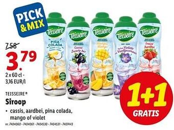Lidl Siroop aanbieding