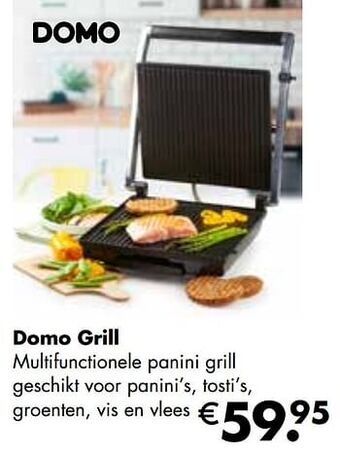 Multi bazar Domo grill aanbieding