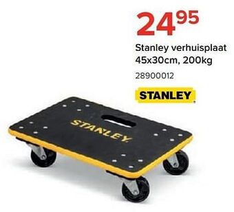 Stanley verhuisplaat