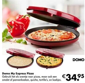 Multi bazar Domo my express pizza aanbieding