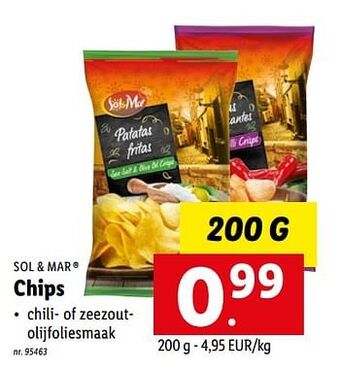 Lidl Chips aanbieding