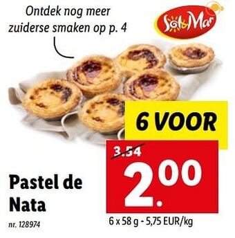 Lidl Pastel de nata aanbieding