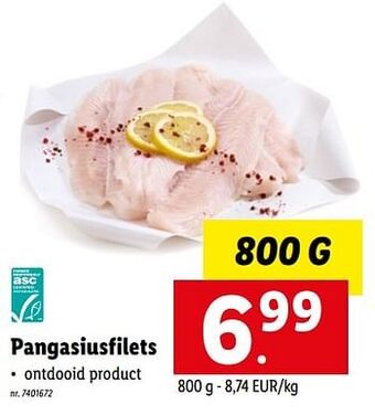 Lidl Pangasiusfilets aanbieding