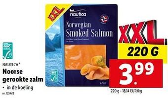 Lidl Noorse gerookte zalm aanbieding