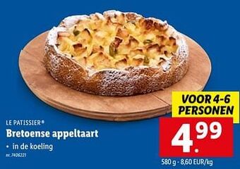 Lidl Bretoense appeltaart aanbieding