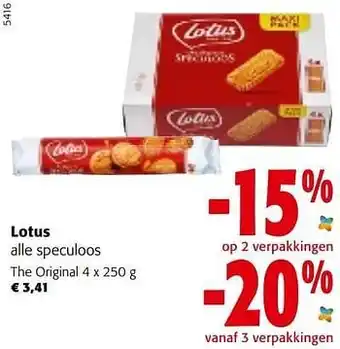 Colruyt Lotus the origina aanbieding