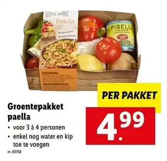 Lidl Groentepakket paella aanbieding