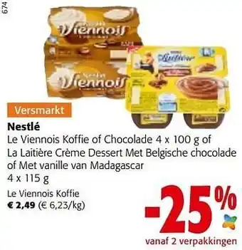 Colruyt Nestlé le viennois koffie aanbieding