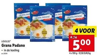 Lidl Grana padano aanbieding