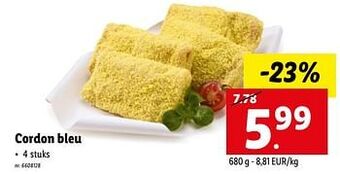 Lidl Cordon bleu aanbieding